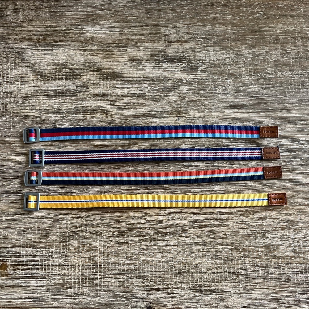 SOLD Fossil rPET Bracelets (4 total bracelets)